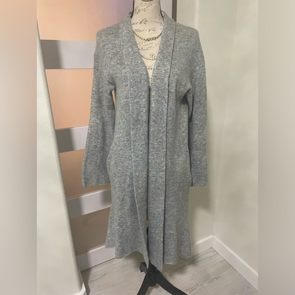 💎 GF Collection Acrylic Polyester Spandex gray open Sweater SZ Small NWOT - Picture 1 of 6